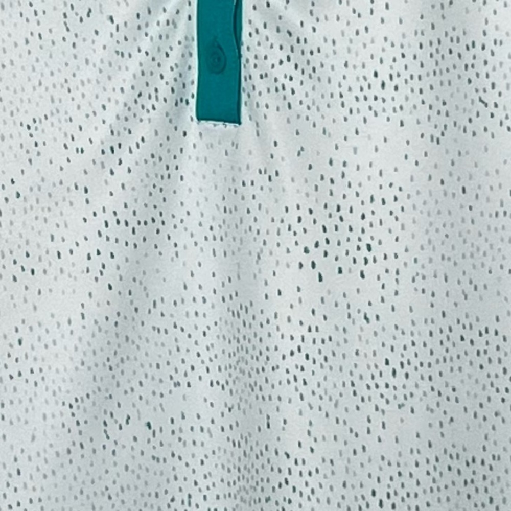 Adidas Women’s Golf Sleeveless Polo Shirt White Turquoise Green Size XL - Picture 10 of 10